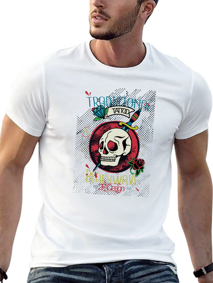 Traditional Tattoo Style Graphic T-Shirt