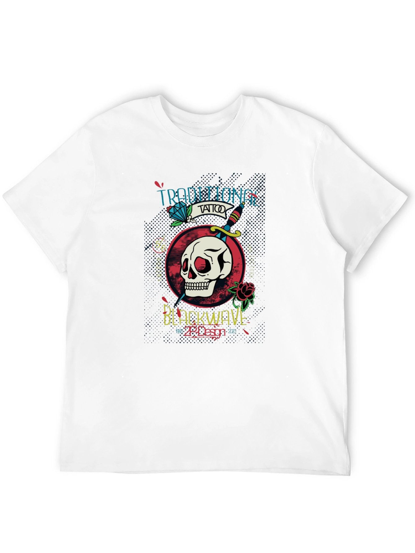 Traditional Tattoo Style Graphic T-Shirt