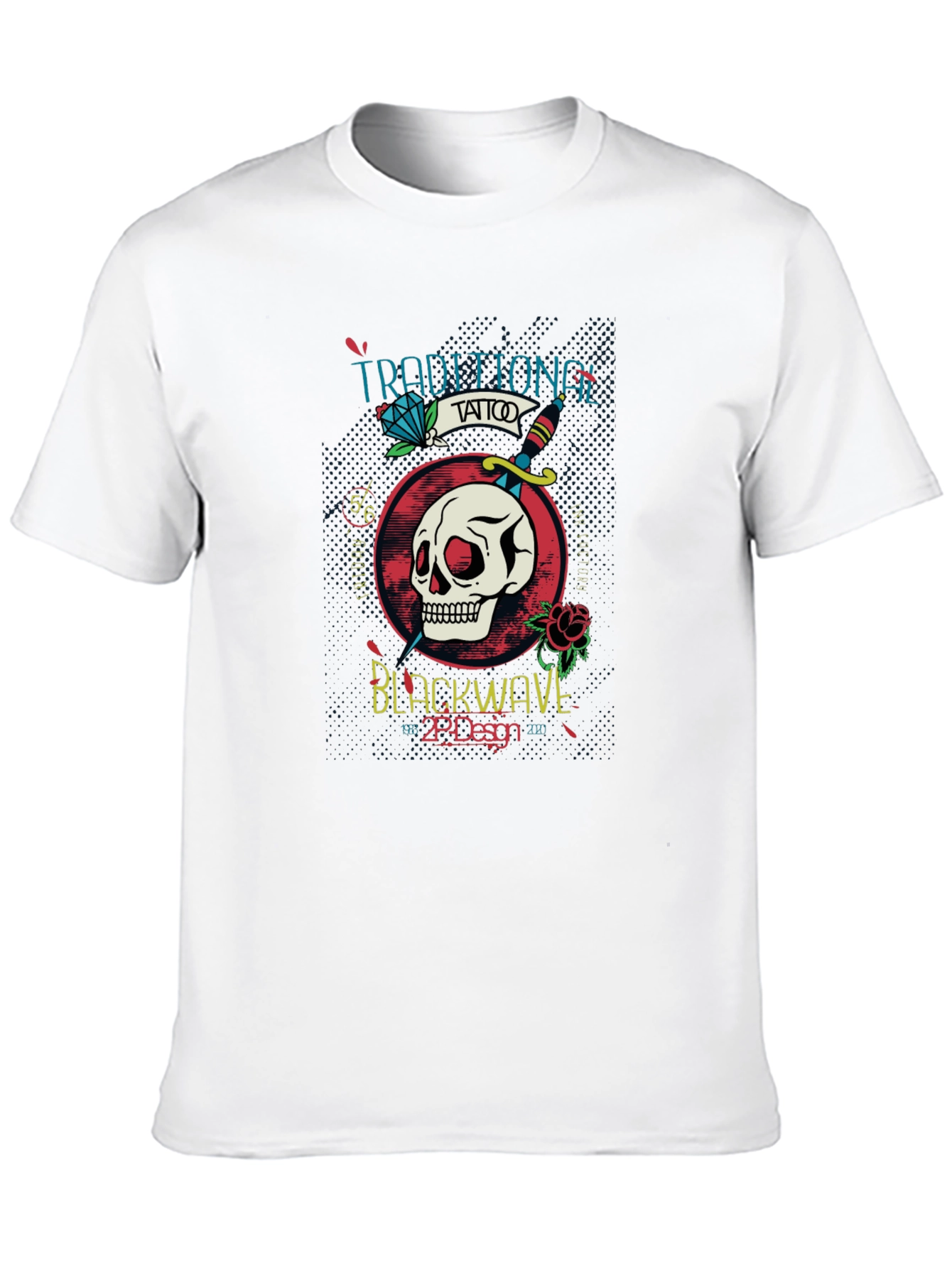 Traditional Tattoo Style Graphic T-Shirt