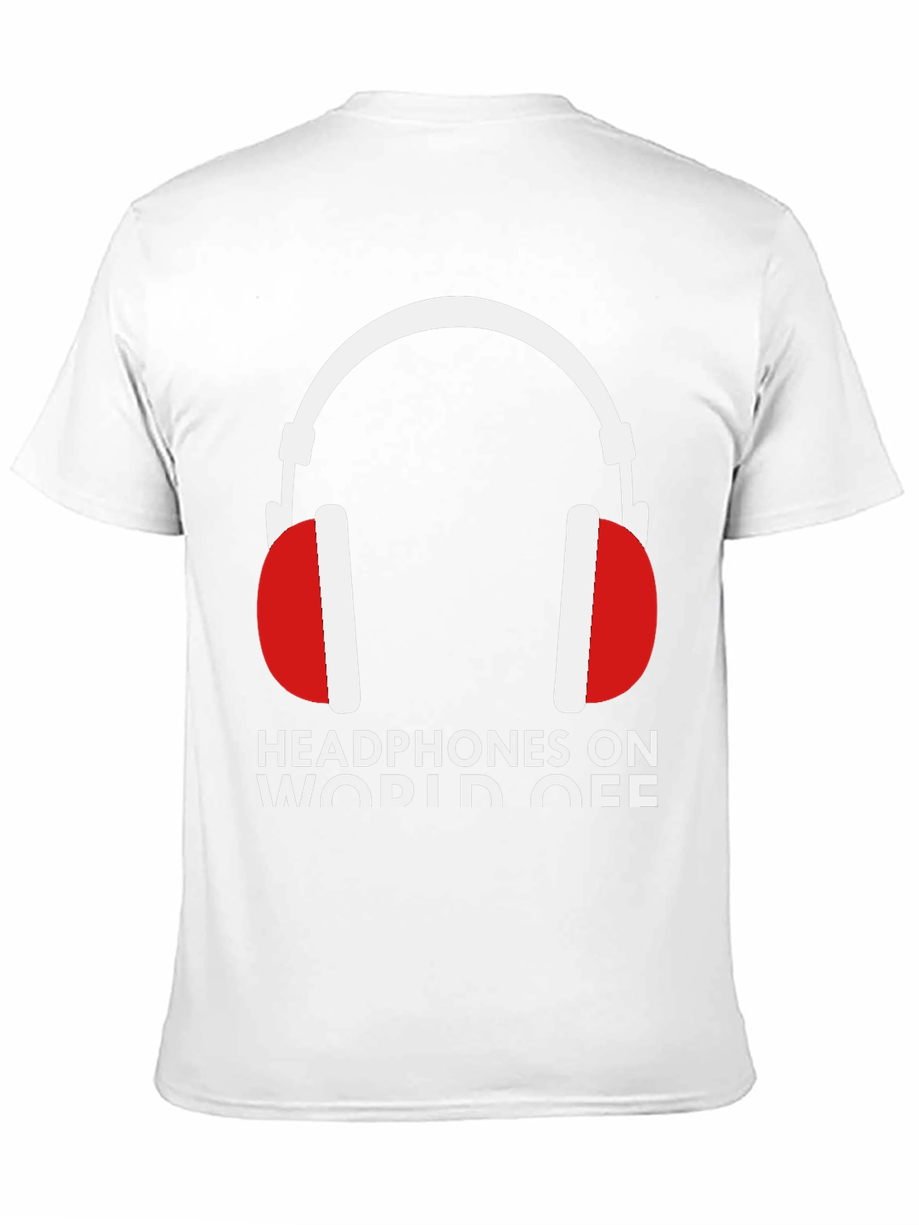 Headphones On World Off Graphic Tee