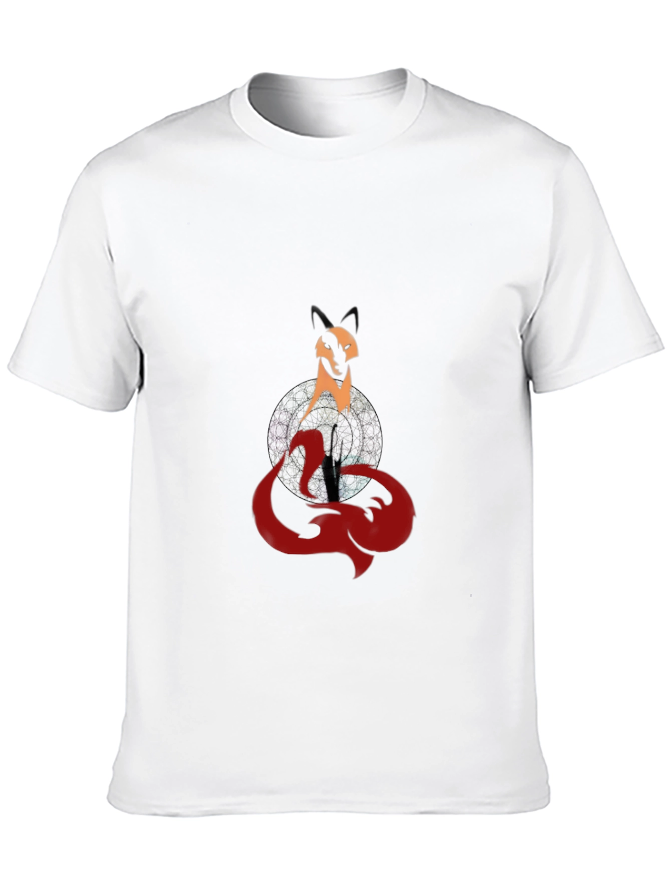 Mystic Fox Graphic Tee - Stylish Mens Black T-Shirt