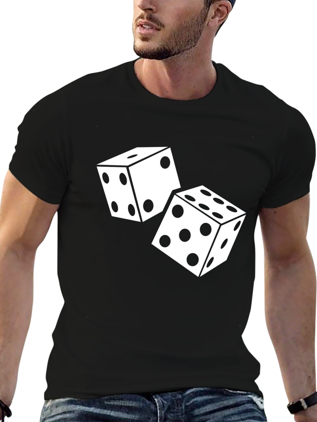 Dice Graphic T-Shirt - Roll the Good Times!