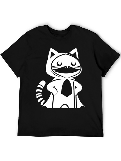Cool Cat Ninja Graphic Tee - Black