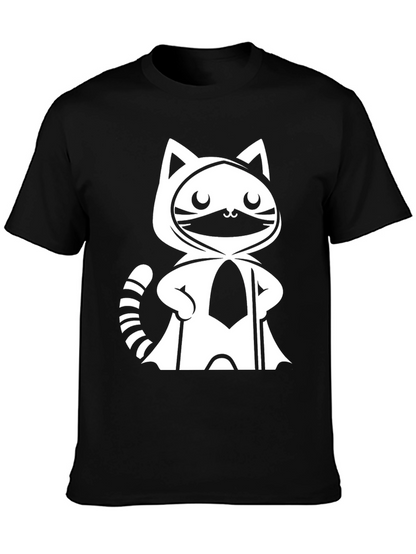Cool Cat Ninja Graphic Tee - Black