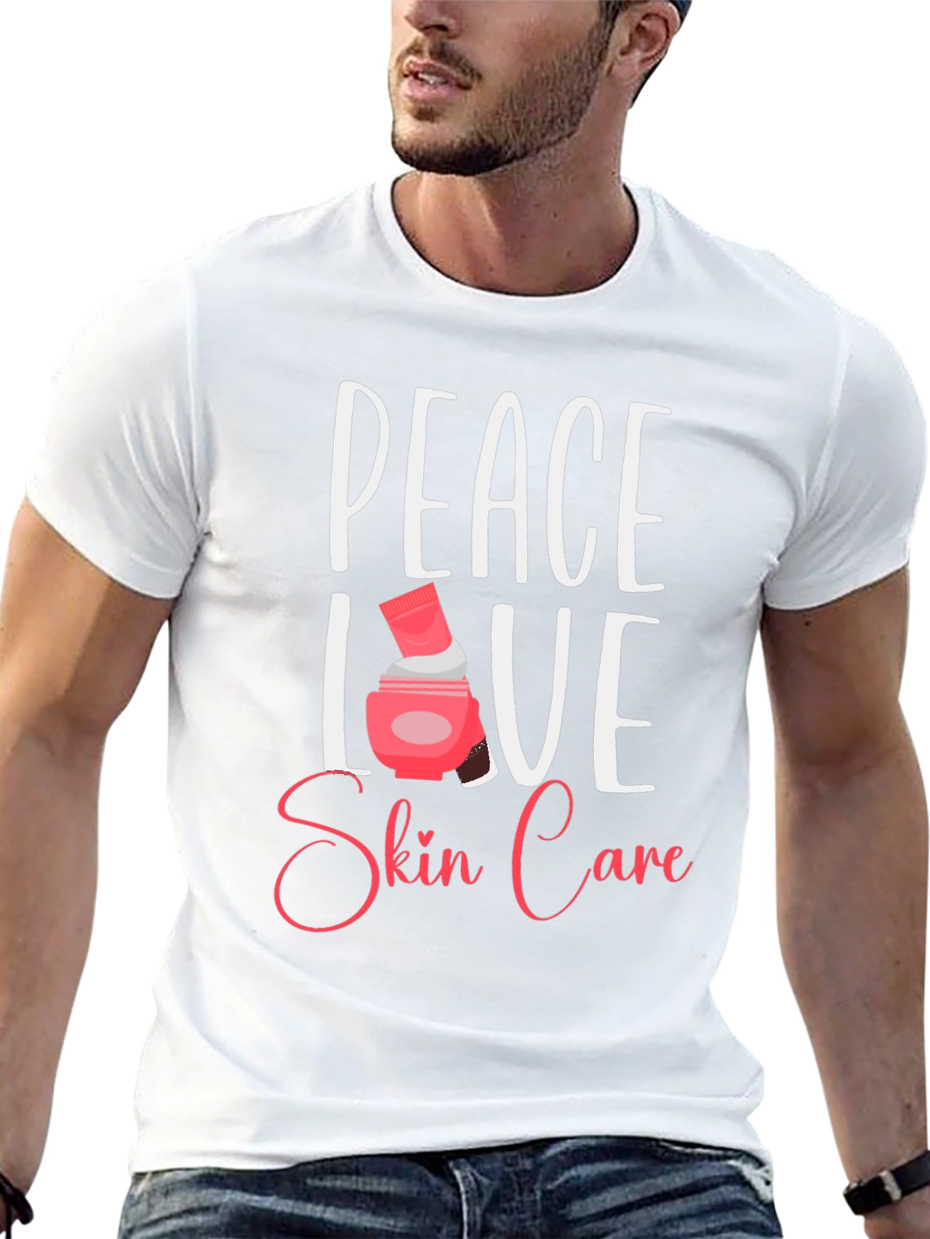 Peace Love Skin Care Black T-Shirt