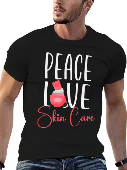 Peace Love Skin Care Black T-Shirt