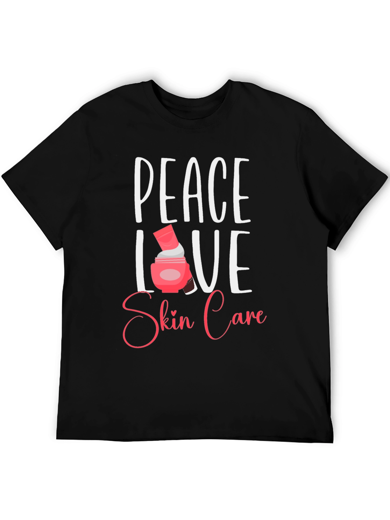 Peace Love Skin Care Black T-Shirt