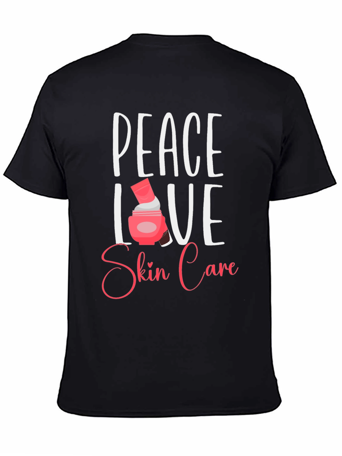 Peace Love Skin Care Black T-Shirt