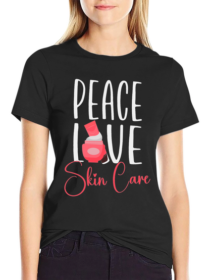 Peace Love Skin Care Black T-Shirt