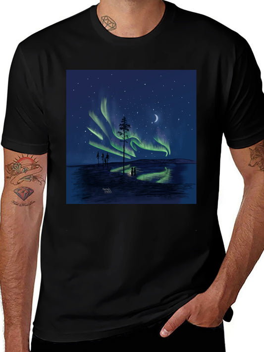 Aurora Borealis T-Shirt Northern Lights Design Tee