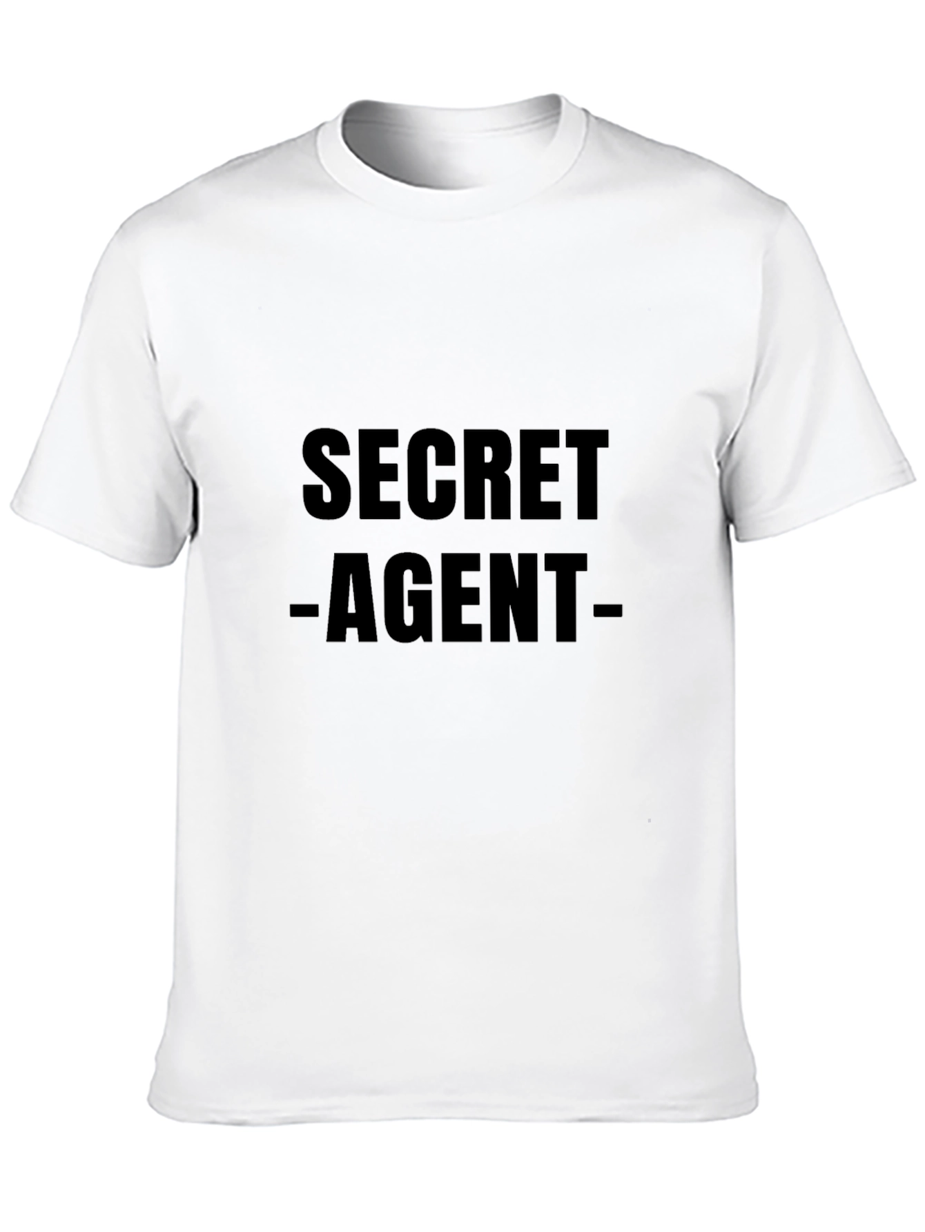 Secret Agent Graphic T-Shirt - Stylish Black Tee