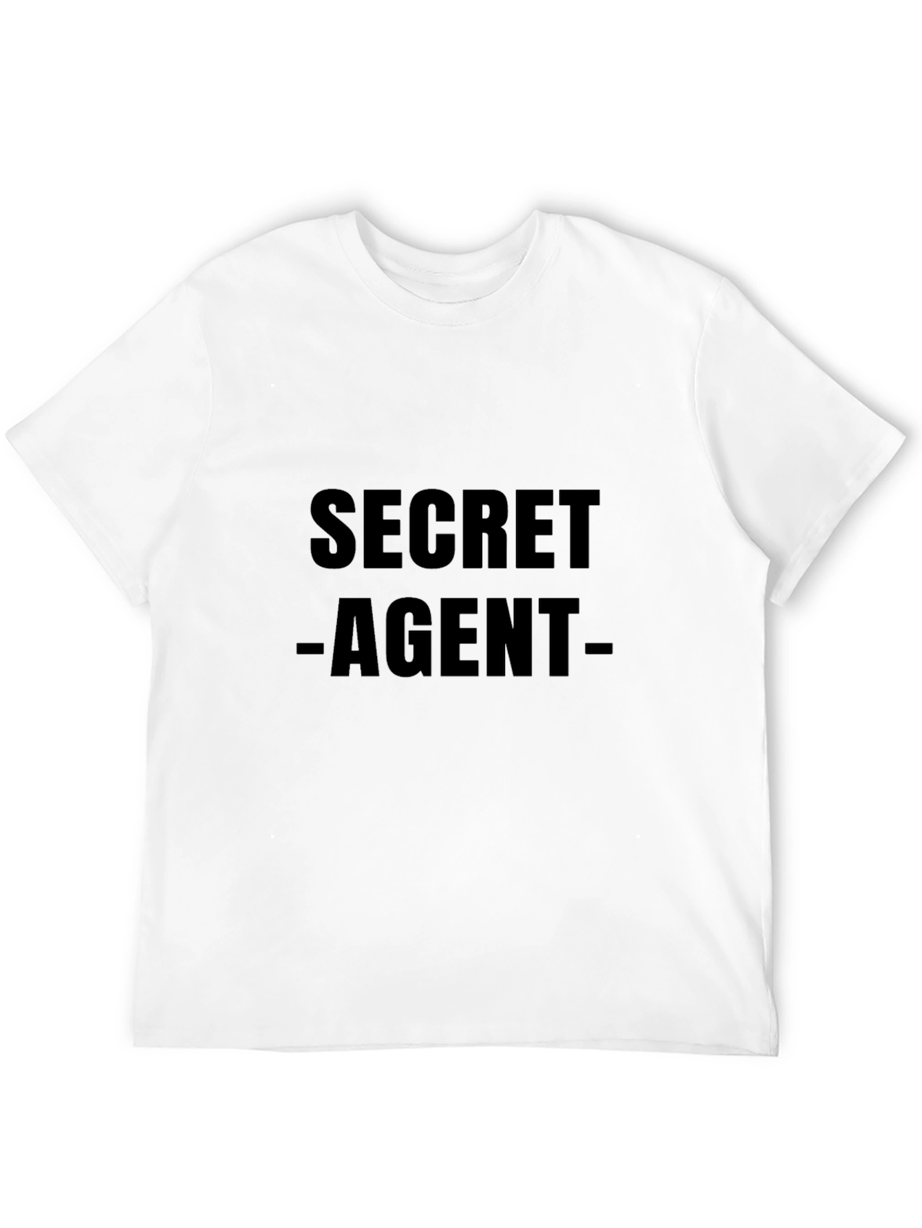 Secret Agent Graphic T-Shirt - Stylish Black Tee