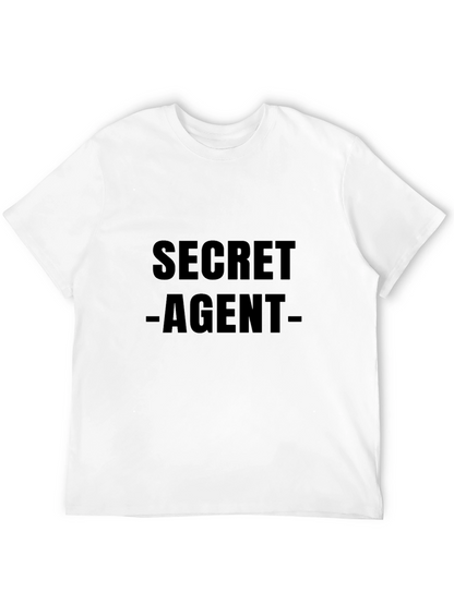 Secret Agent Graphic T-Shirt - Stylish Black Tee