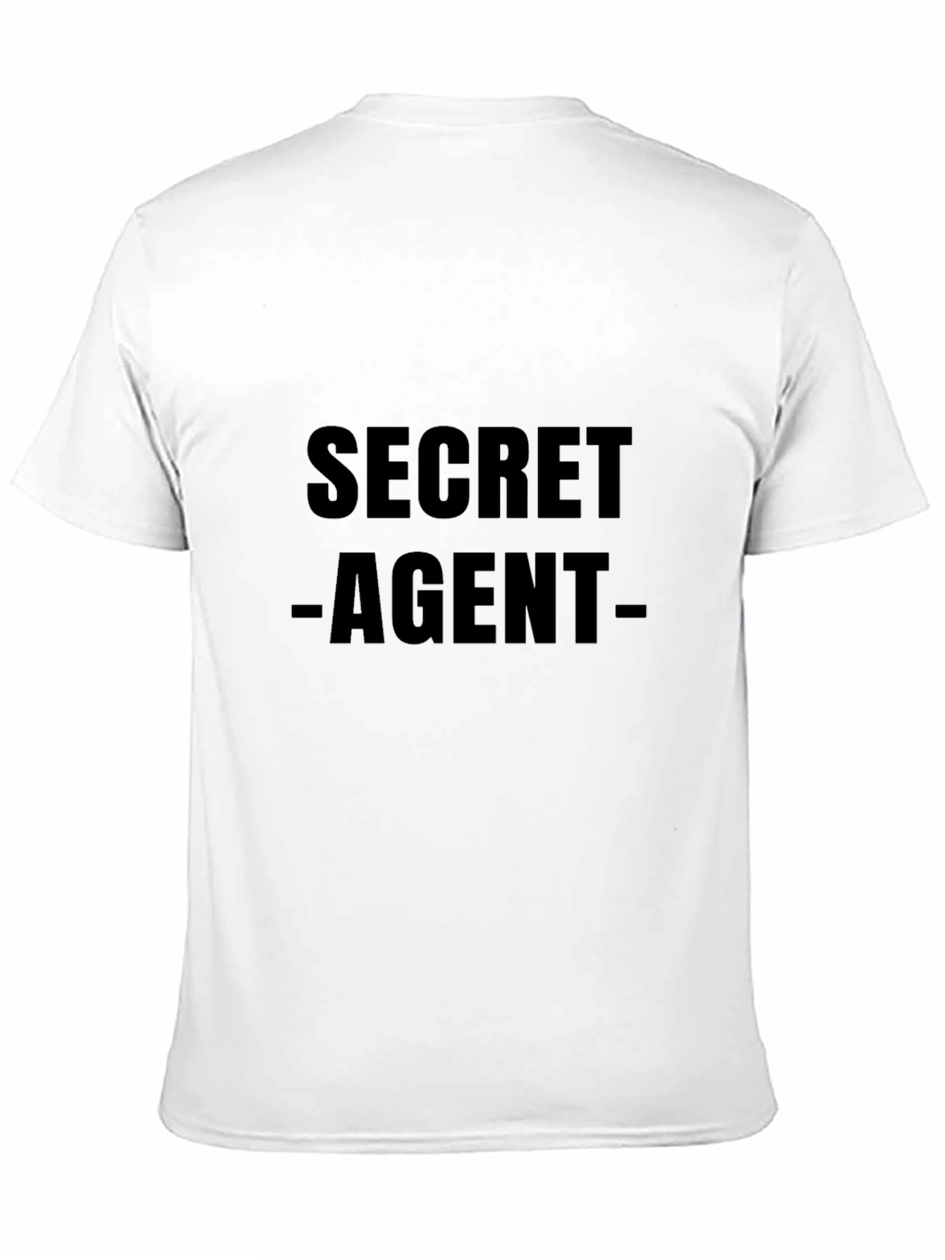 Secret Agent Graphic T-Shirt - Stylish Black Tee