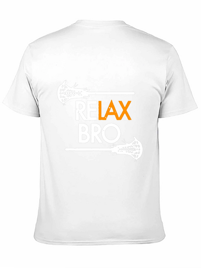 Relax Bro Lacrosse Graphic Tee - Black T-Shirt
