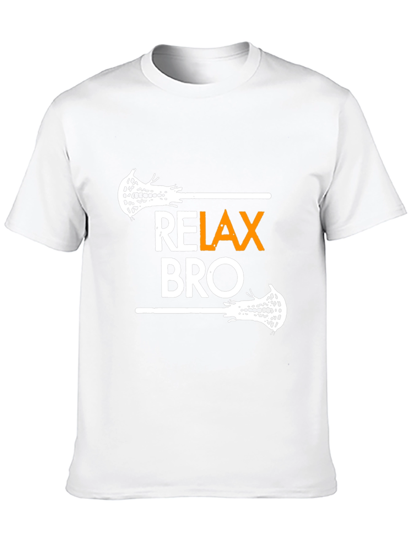 Relax Bro Lacrosse Graphic Tee - Black T-Shirt