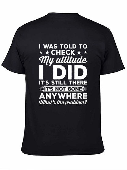 Funny Attitude Check T-Shirt