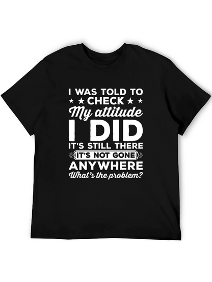 Funny Attitude Check T-Shirt