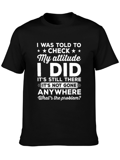 Funny Attitude Check T-Shirt