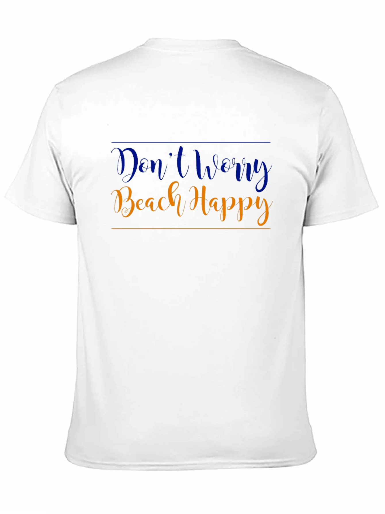 Dont Worry Beach Happy Black T-Shirt