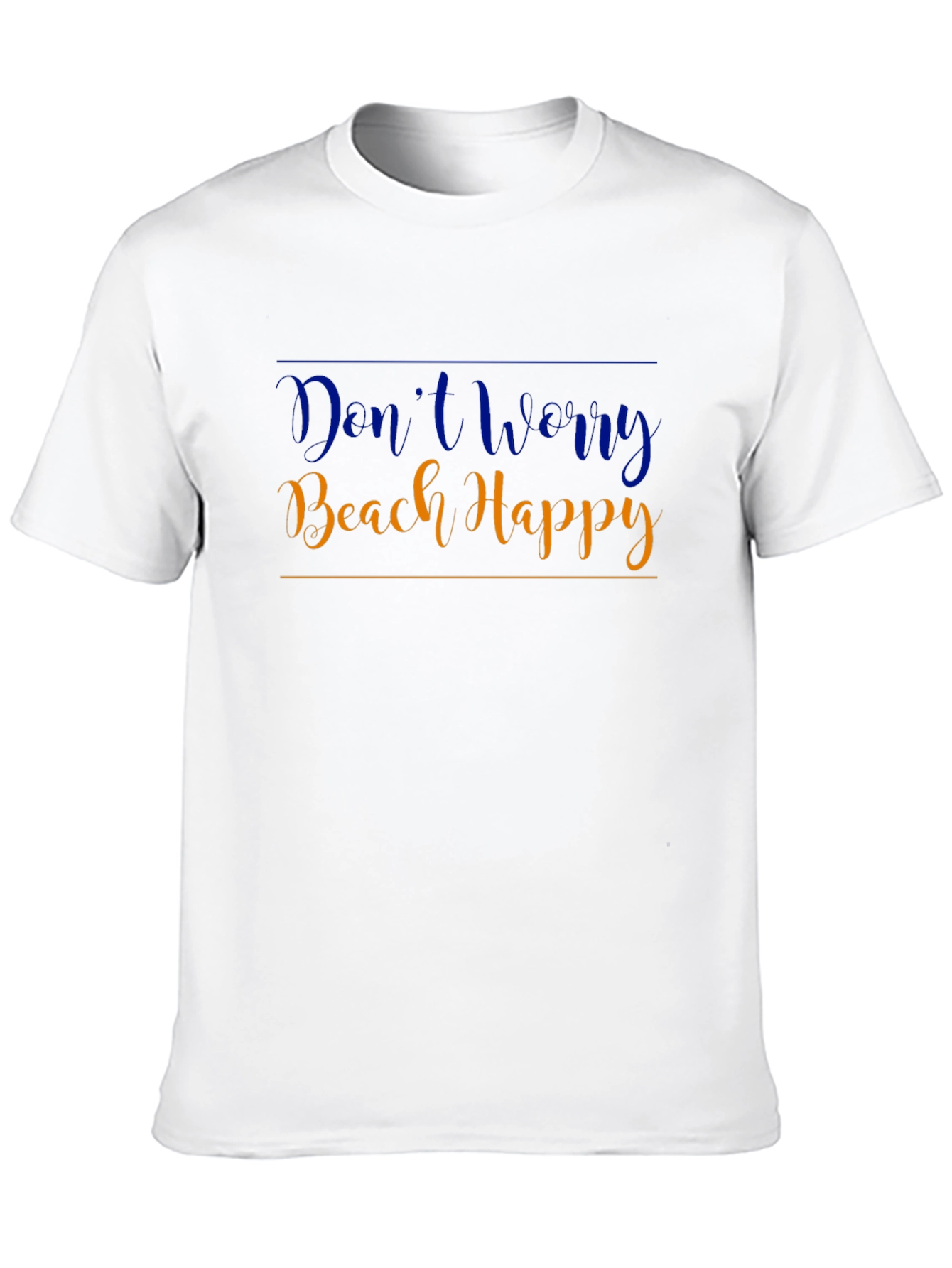 Dont Worry Beach Happy Black T-Shirt
