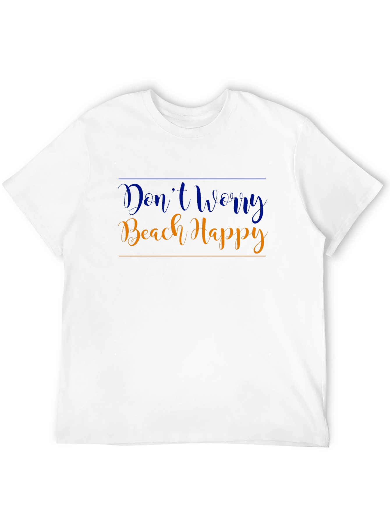 Dont Worry Beach Happy Black T-Shirt