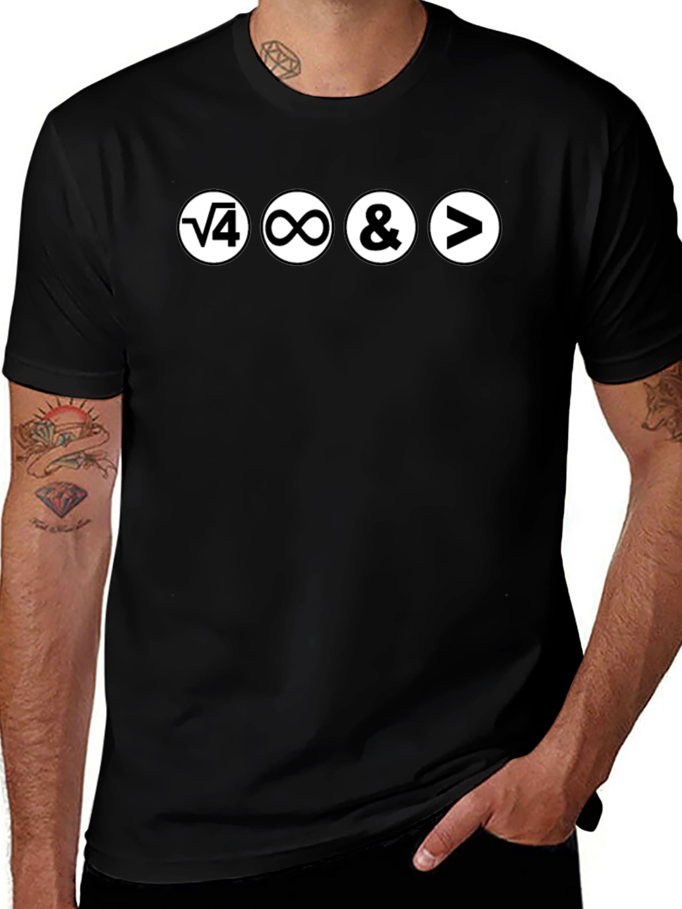 Math Pun T-Shirt - Root 4 is 2