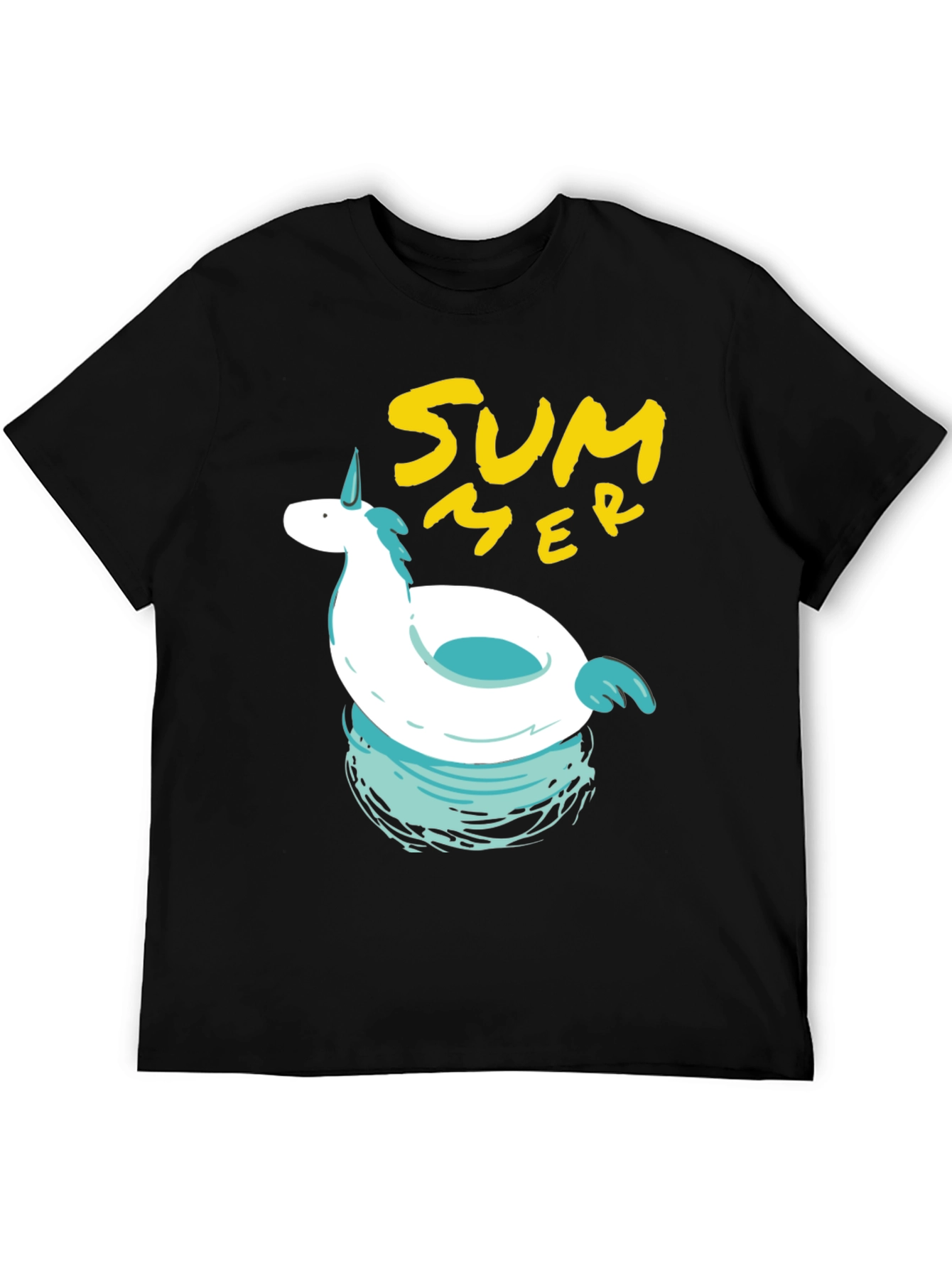 Summer Unicorn Pool Float Graphic Tee