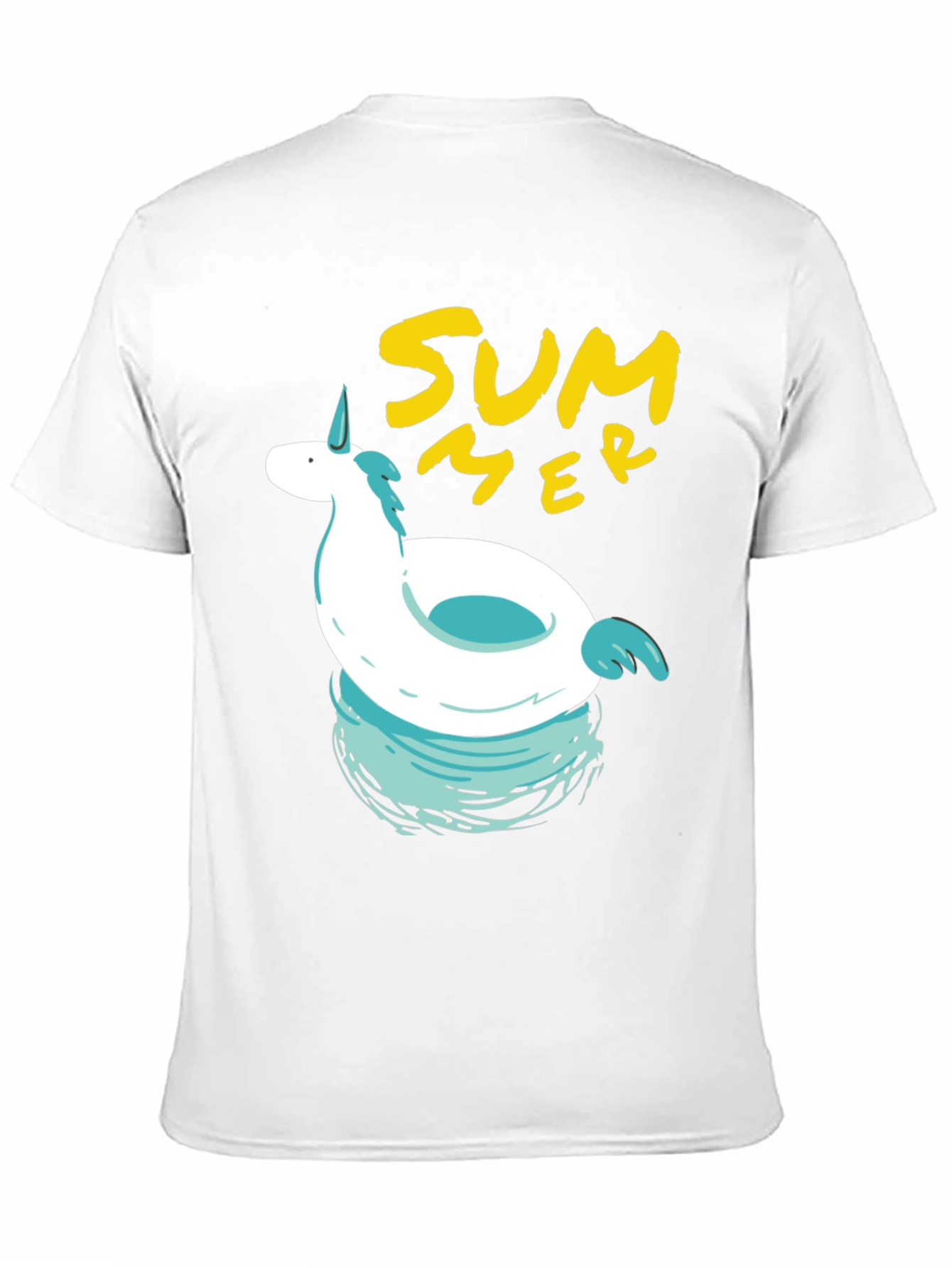 Summer Unicorn Pool Float Graphic Tee