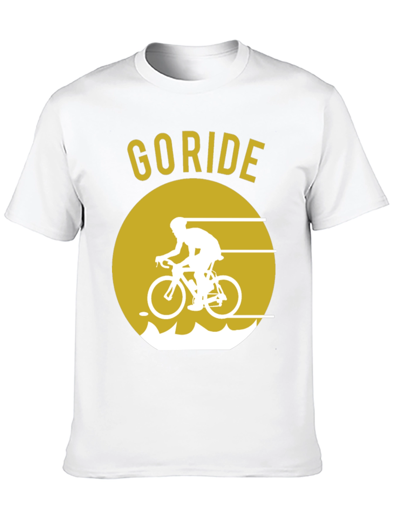 Go Ride Black T-Shirt | Cycling Design
