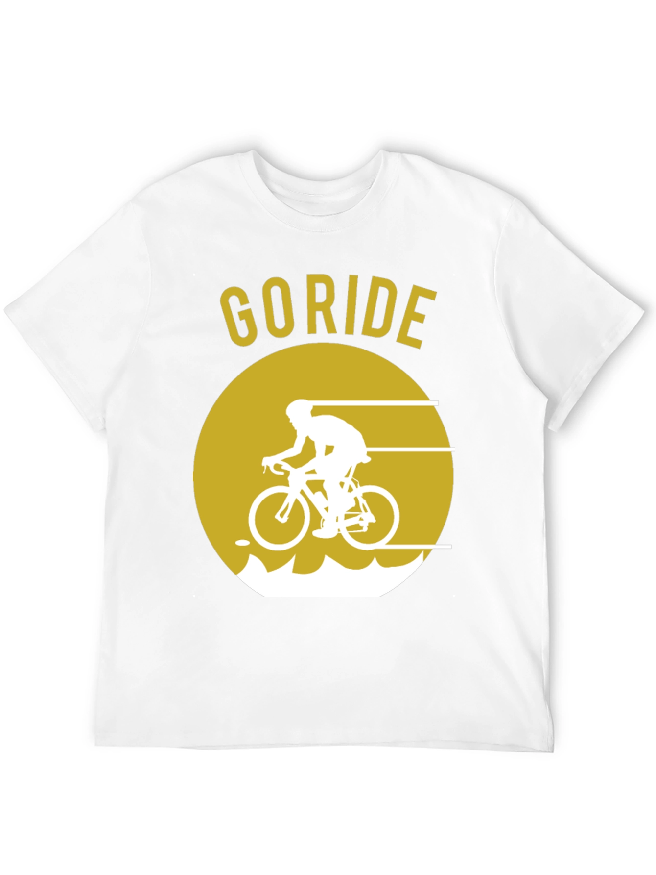 Go Ride Black T-Shirt | Cycling Design
