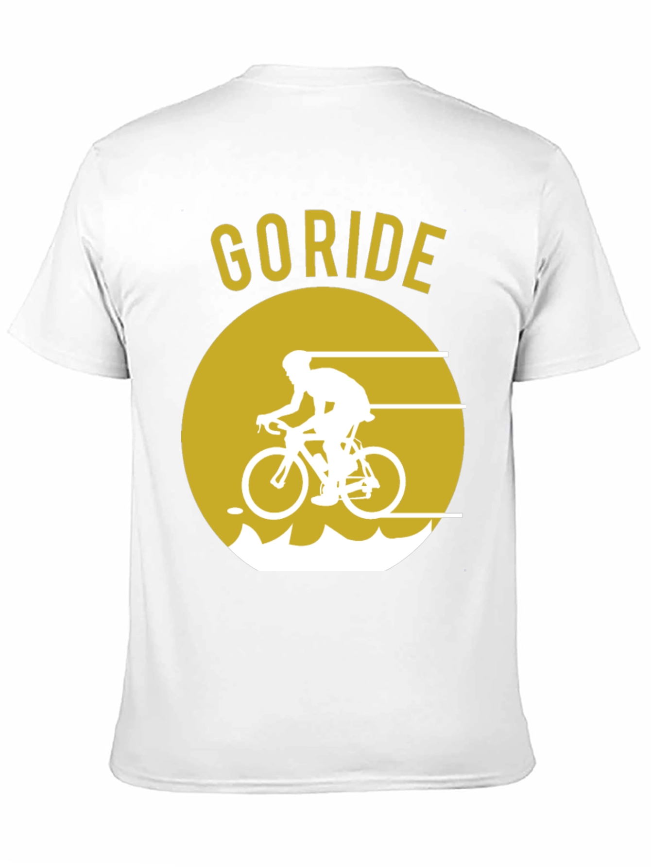 Go Ride Black T-Shirt | Cycling Design