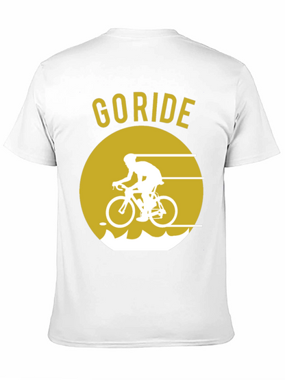Go Ride Black T-Shirt | Cycling Design