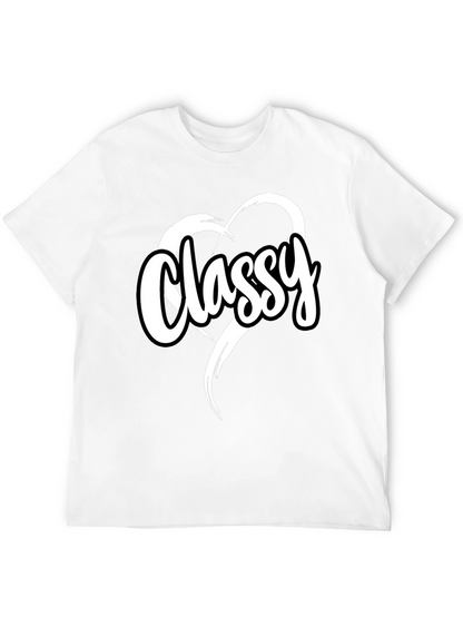 Classy Heart Tee - Stylish Black T-Shirt