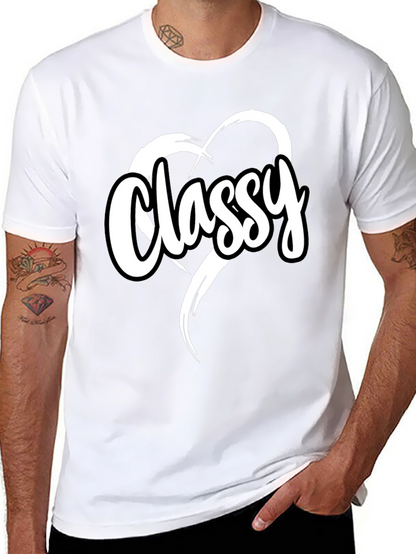 Classy Heart Tee - Stylish Black T-Shirt