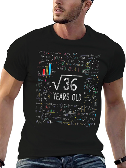 Math 36 Years Old Graphic Tee