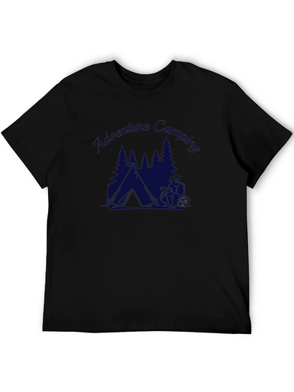Adventure Camping Graphic Tee - Black