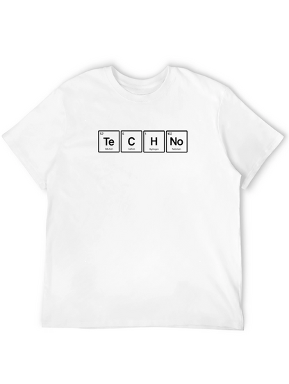 TECHNO Periodic Table Inspired Black T-Shirt