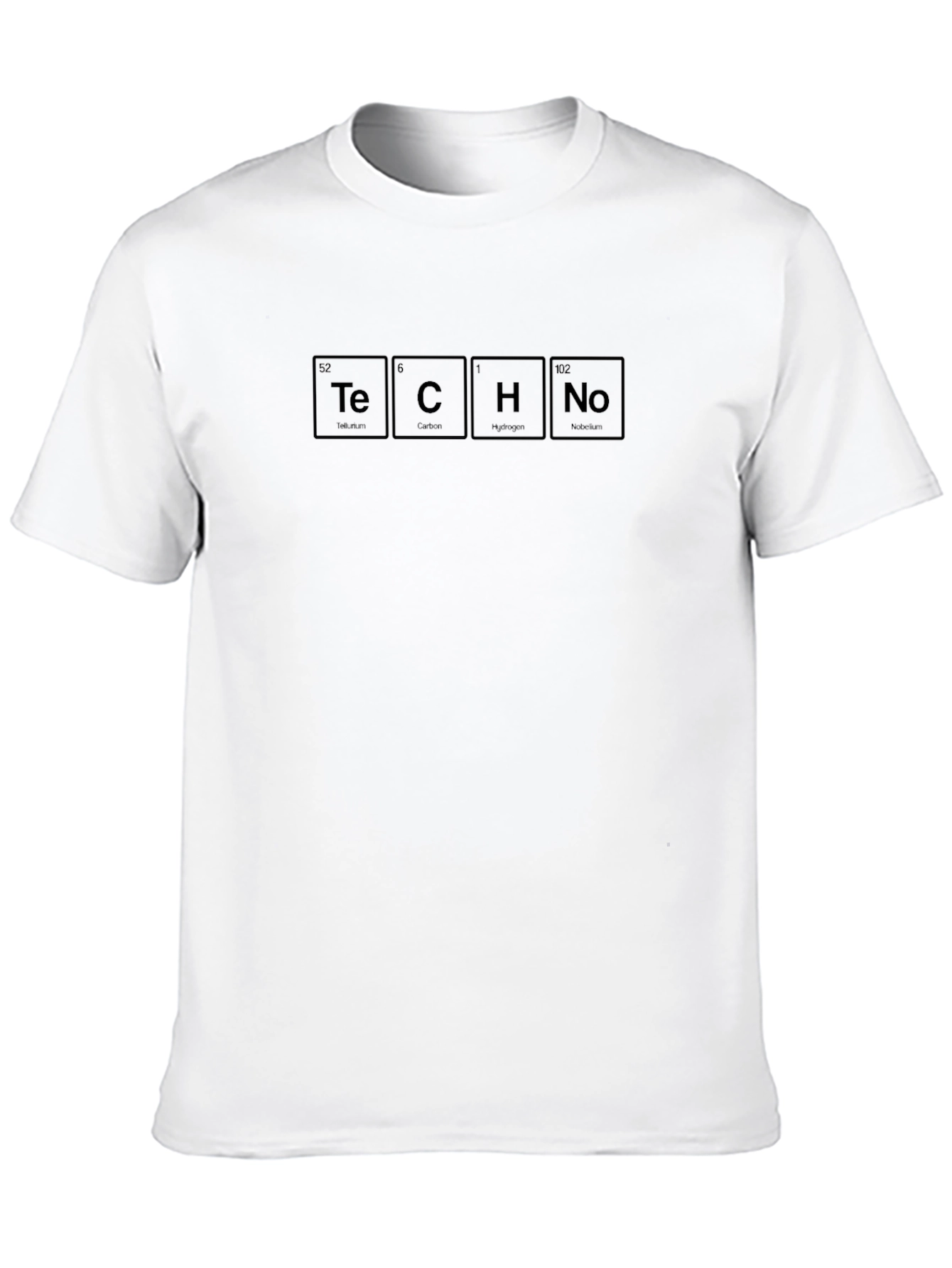 TECHNO Periodic Table Inspired Black T-Shirt