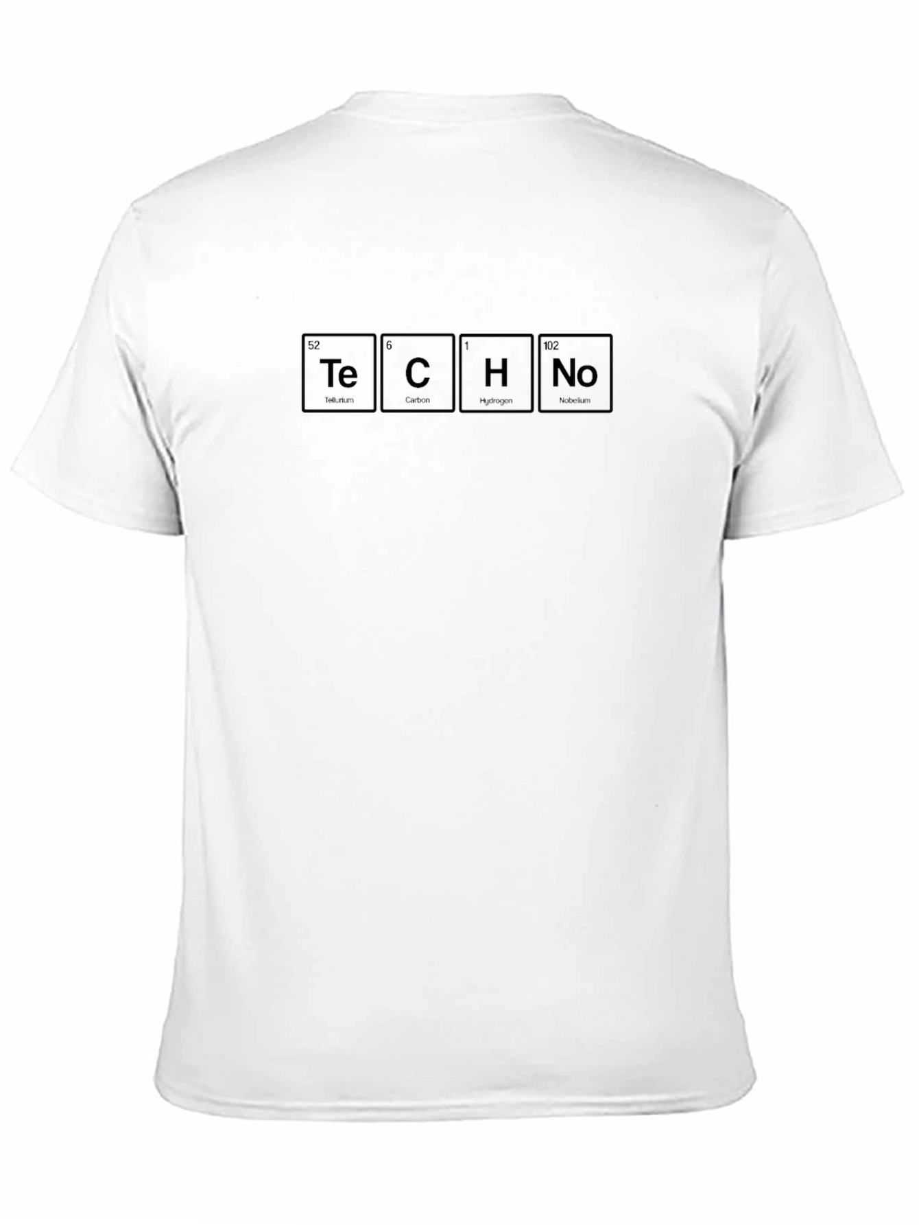 TECHNO Periodic Table Inspired Black T-Shirt