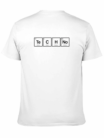 TECHNO Periodic Table Inspired Black T-Shirt