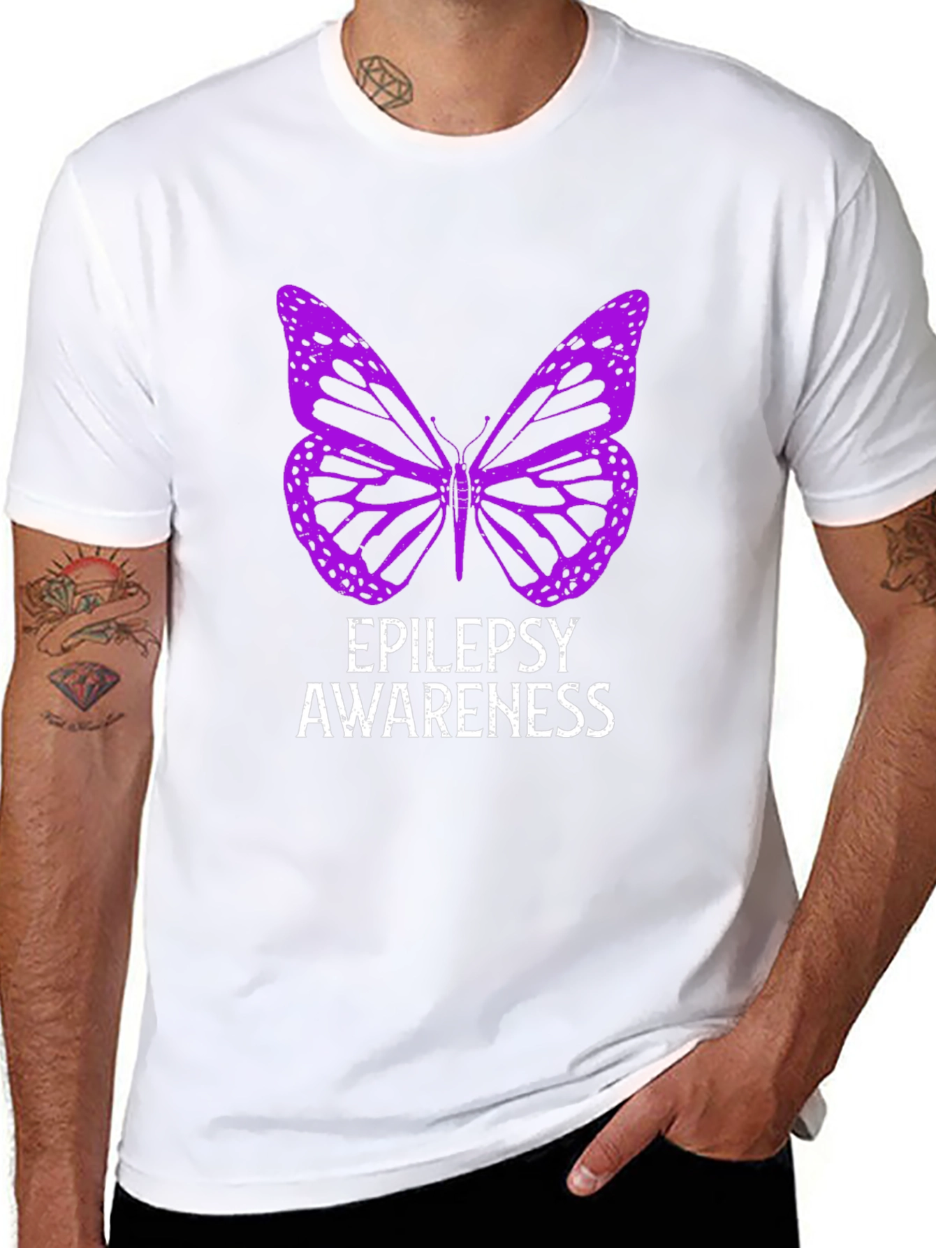 Epilepsy Awareness Butterfly Graphic Tee