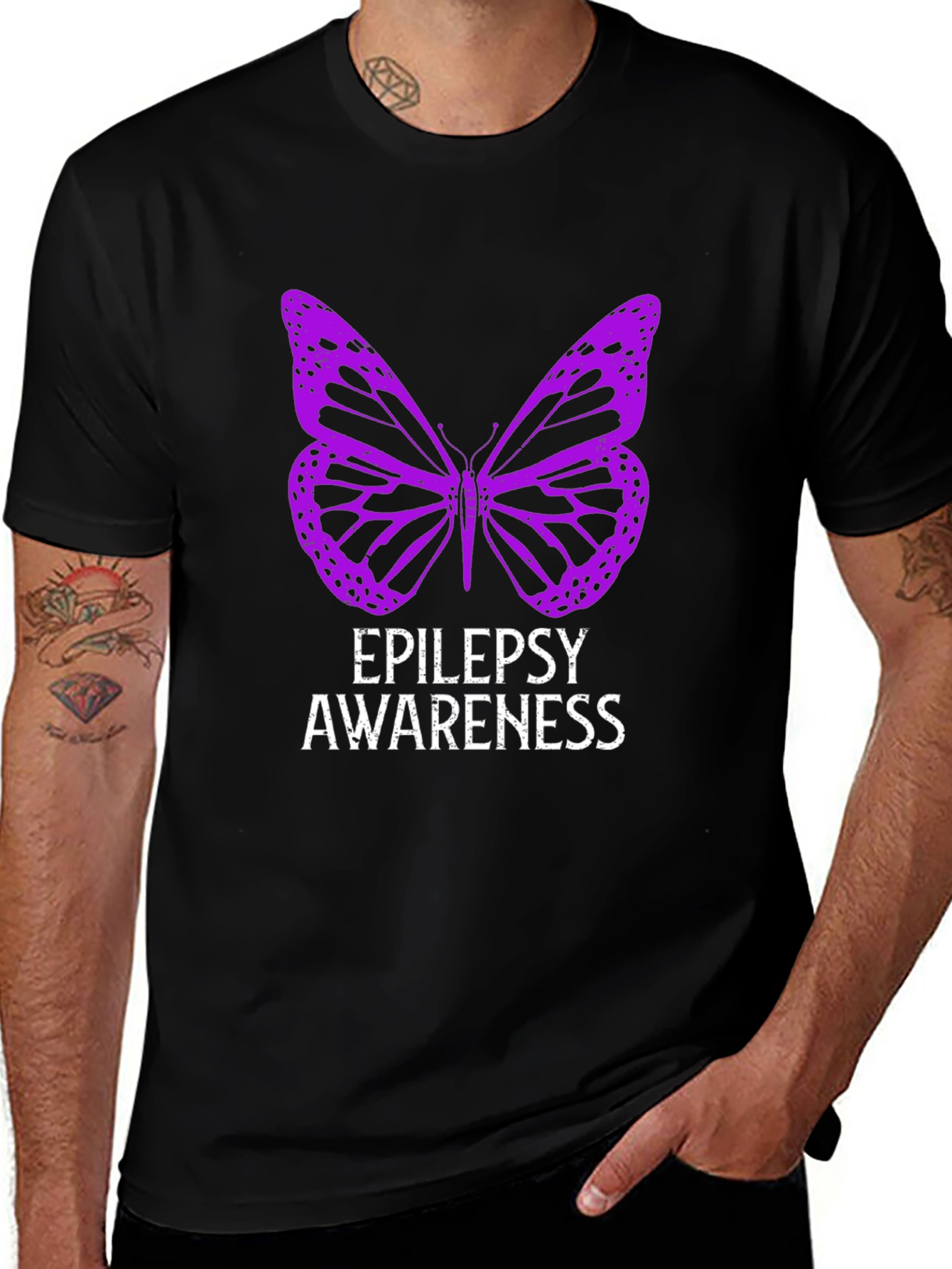Epilepsy Awareness Butterfly Graphic Tee