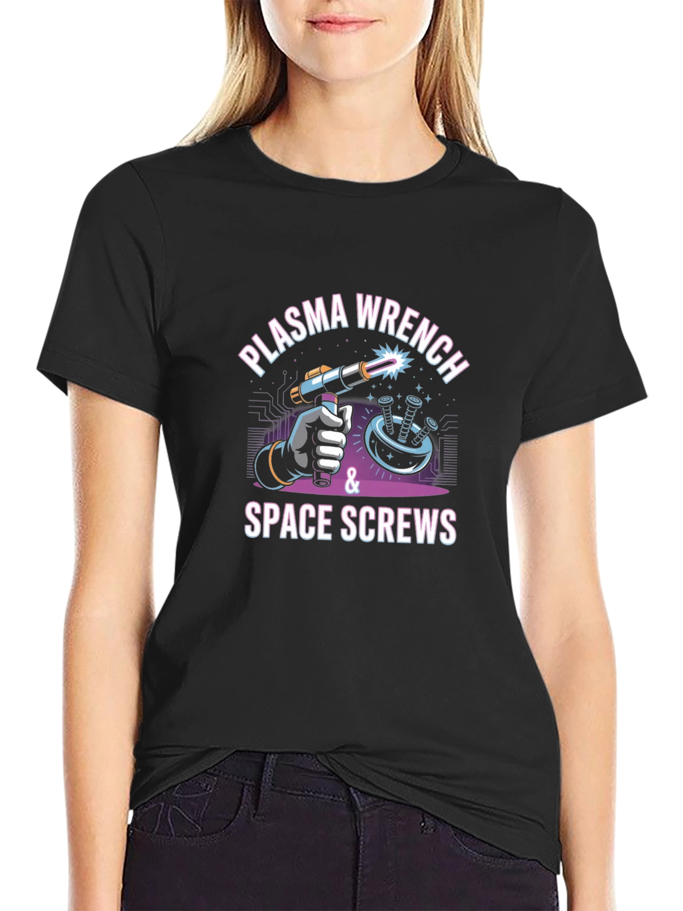 Plasma Wrench & Space Screws Graphic Tee