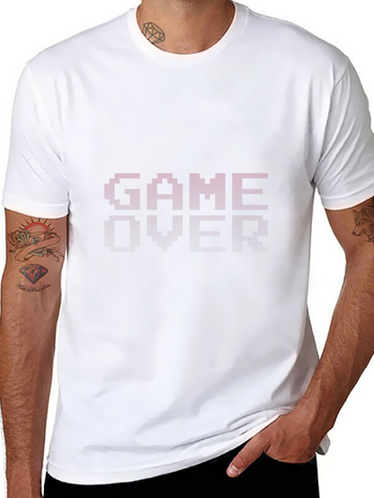 Game Over Graphic Tee - Pixelated Retro Design