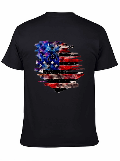 Distressed American Flag Graphic Tee