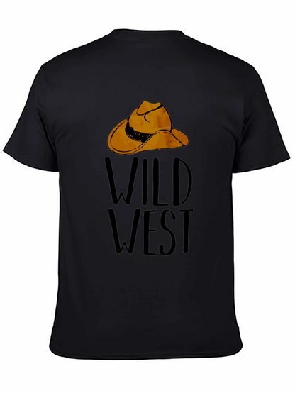 Wild West Graphic Tee - Cowboy Hat Design