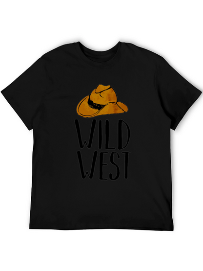 Wild West Graphic Tee - Cowboy Hat Design