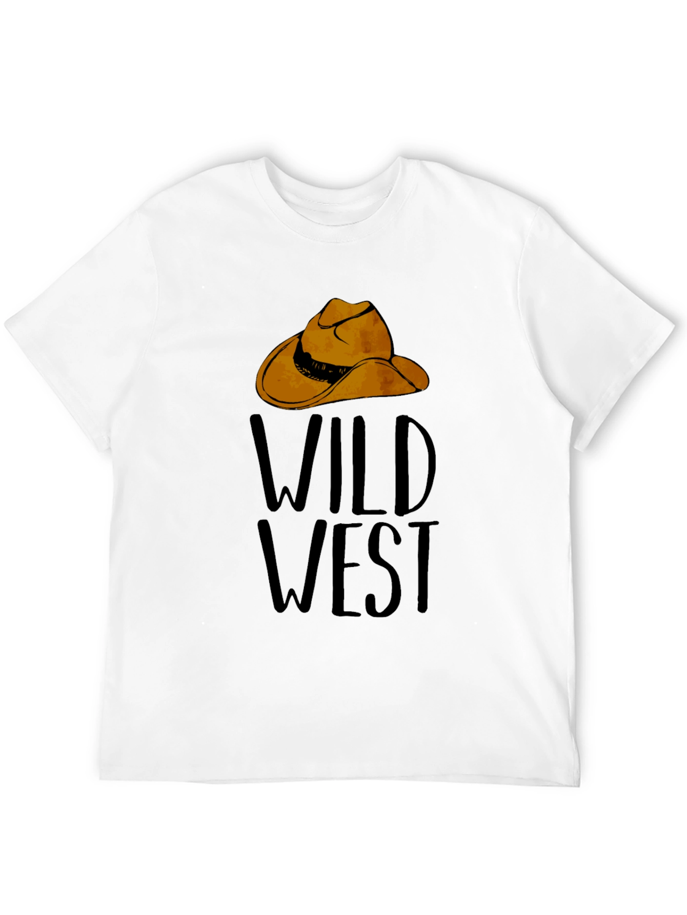 Wild West Graphic Tee - Cowboy Hat Design