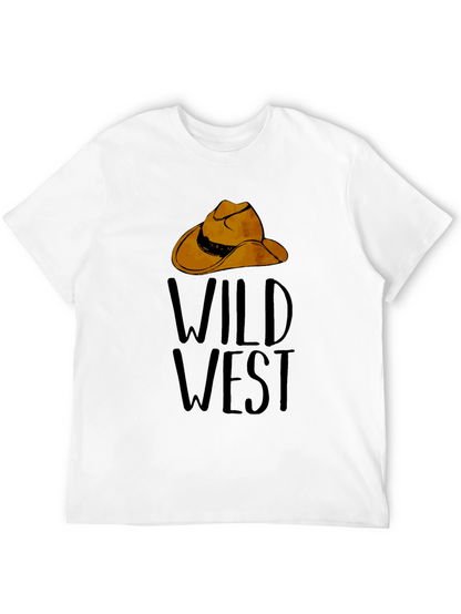 Wild West Graphic Tee - Cowboy Hat Design